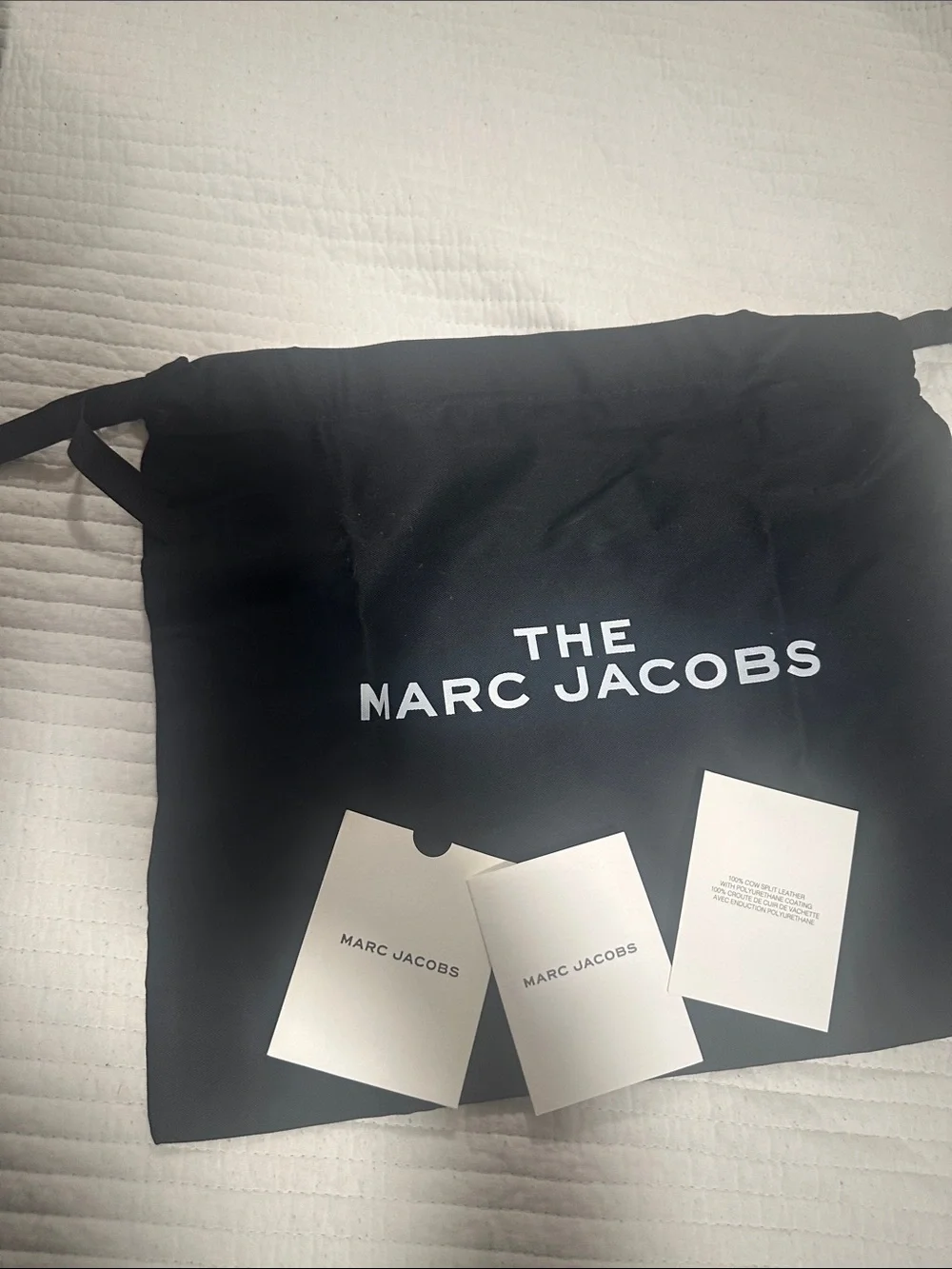 Marc Jacobs Gold Saffiano Camera Crossbody with Striped Strap